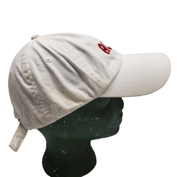 AC DC Hat White Red Logo Embroidered Adjustable Strap KC Caps Cotton - Picture 4 of 13